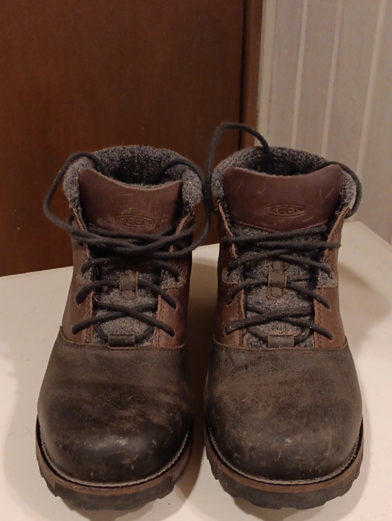 Keen Other - Keen Men's Brown and Gray Lace-Up Work Boots